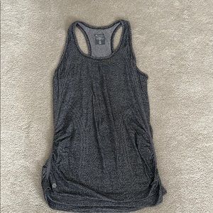 Athleta ruched speedlight tank, size small, grey